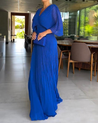 Celeste | Jurk met plooien en geaccentueerde taille Vionelle