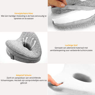 ComfortArc Steunkussen | Verlicht Rugpijn, Heuppijn en Ischias Vionelle