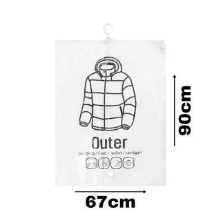 CompressKeep | Hangende vacuüm-opbergzakken (4 stuks) Vionelle