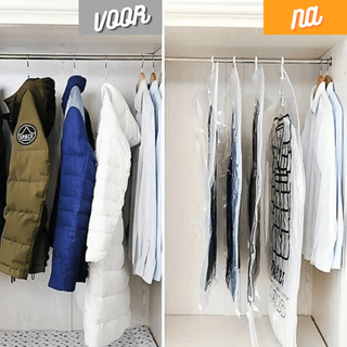 CompressKeep | Hangende vacuüm-opbergzakken (4 stuks) Vionelle