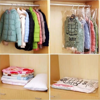 CompressKeep | Hangende vacuüm-opbergzakken (4 stuks) Vionelle