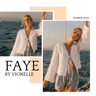 FAYE | Casual Chic Linnen Look Top Vionelle