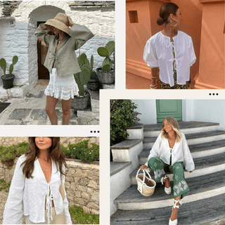 FAYE | Casual Chic Linnen Look Top Vionelle