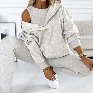 May | Comfy Set voor dames (3-delig) Morning Mist Gray Vionelle