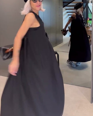 Mira | Elegant tankjurk met effen ontwerp en plooien Vionelle