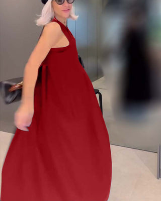 Mira | Elegant tankjurk met effen ontwerp en plooien Vionelle