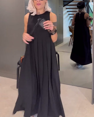 Mira | Elegant tankjurk met effen ontwerp en plooien Vionelle