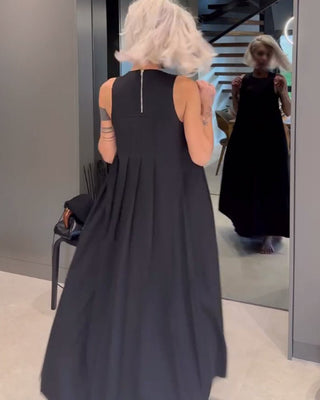 Mira | Elegant tankjurk met effen ontwerp en plooien Vionelle