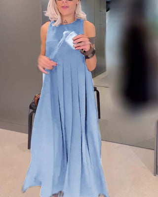 Mira | Elegant tankjurk met effen ontwerp en plooien Vionelle