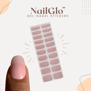 NailGlo | Gel Nagelstickers Pink Transparant Vionelle