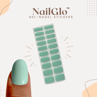 NailGlo | Gel Nagelstickers Light Green Vionelle