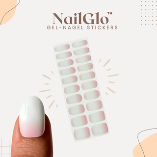NailGlo | Gel Nagelstickers Pink White Gradient Vionelle