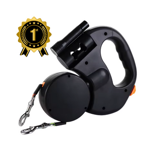 DuoWander™ | Slimme Hondenriem Zwart Vionelle