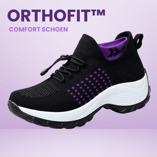 OrthoFit™ - Comfort Schoenen Zwart Paars Vionelle