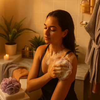 GlowFroth™ | Exfoliërende Doucheervaring