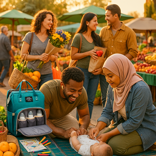 BabyBreeze™ | Multi-functionele Tas met Verschoonruimte