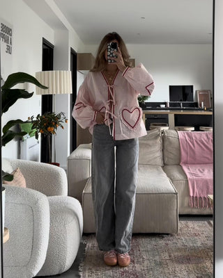 SHANICE | Retro Top Hartvormige Zakken Vionelle