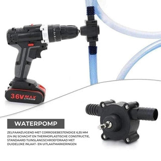 WaterPump™ - Zelfaanzuigende waterpomp voor je boormachine Vionelle