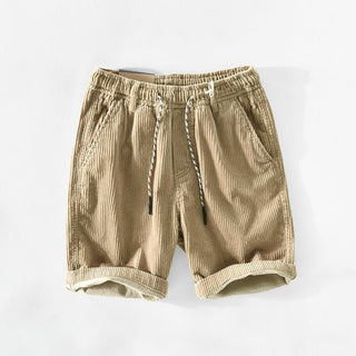 Zayne | Relaxte Katoenen Shorts Desert Beige Vionelle